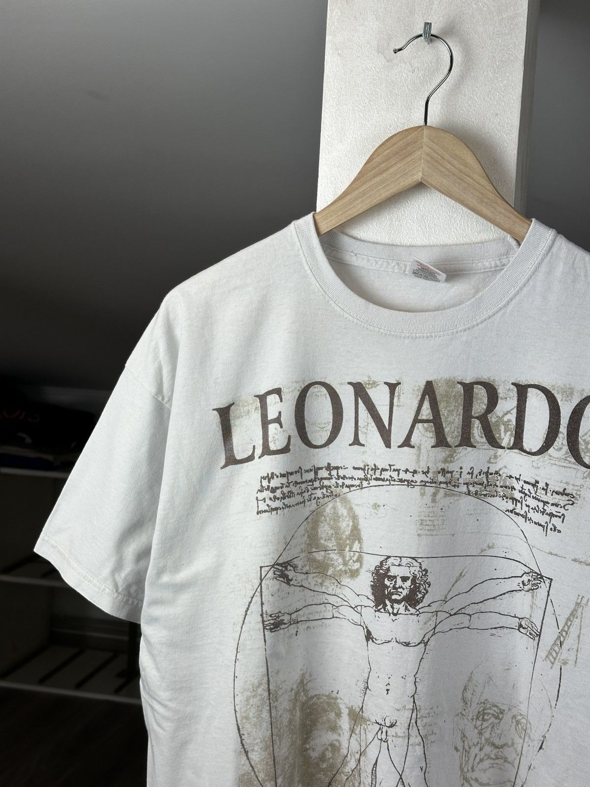 Vintage VINTAGE LEONARDO DA VINCI TEE SHIRT Size US XL / EU 56 / 4 - 2 Thumbnail