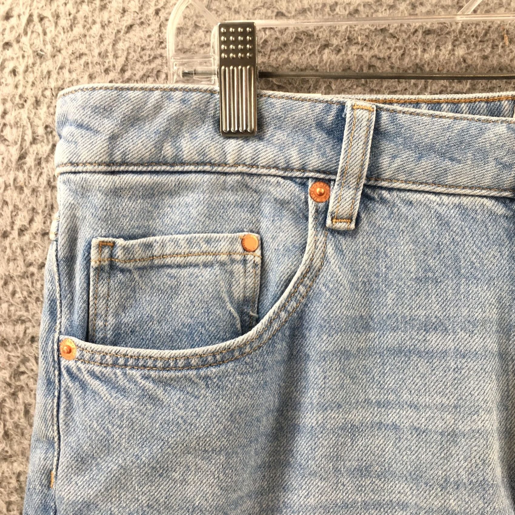 H&M H&M Slim Fit Straight Jeans Mens 12 Blue Denim Light Wash Zip NEW Jeans Size 34" / US 12 / IT 48 - 3 Thumbnail