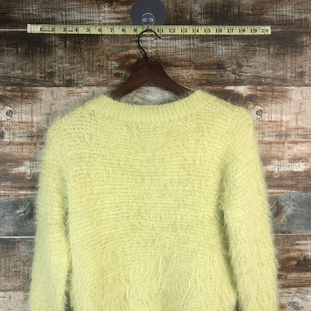 Vintage DL Choco Raffine Yellow Mohair Knitwear #C541 Size M / US 6-8 / IT 42-44 - 13 Thumbnail