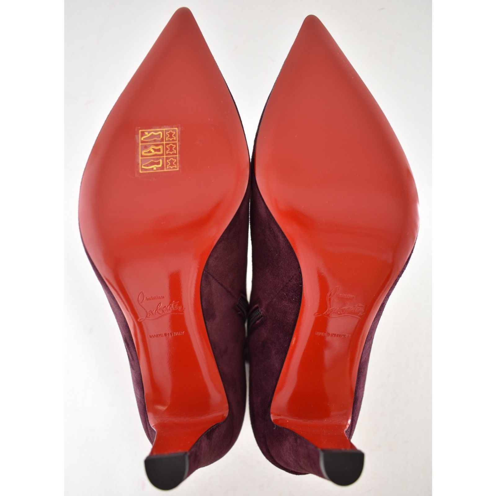 Christian Louboutin Christian Louboutin Vibella Booty 85 Amara Burgundy Red 38 Size US 8 / IT 38 - 14 Thumbnail