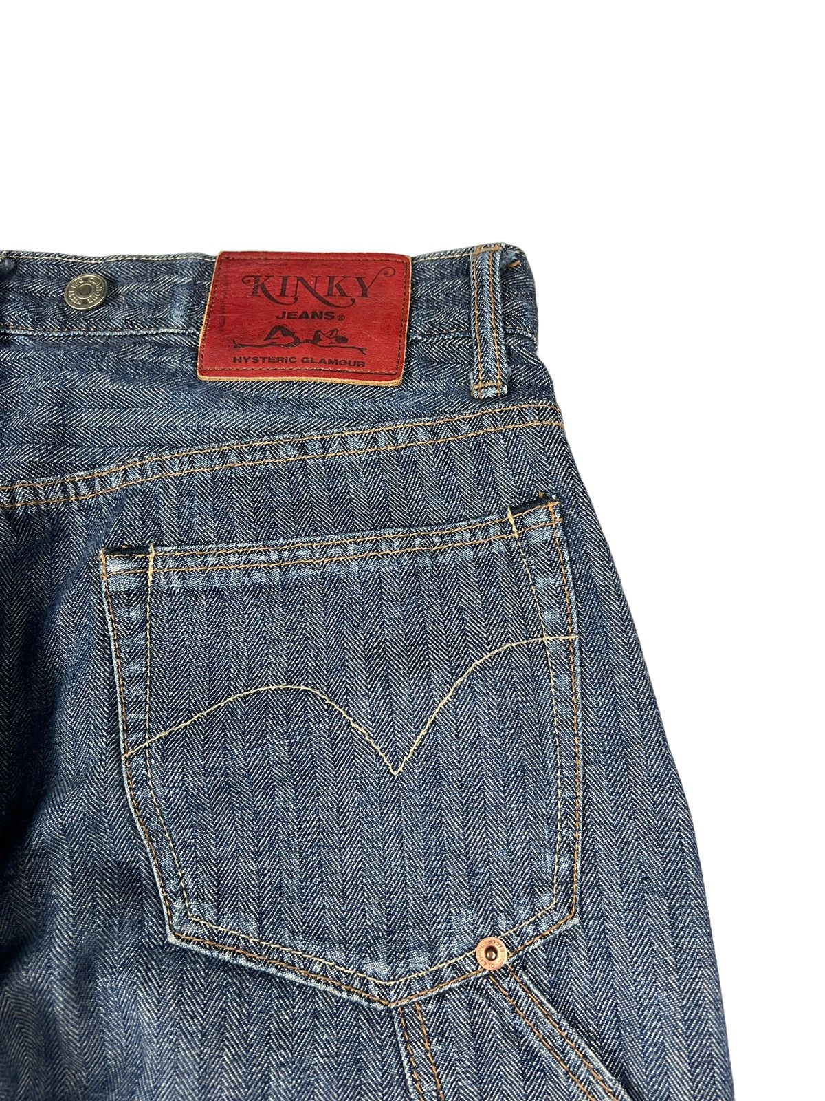 Hysteric Glamour 90s Hysteric Glamour Kinky Herringbone Twill Carpenter Jeans Size US 33 - 8 Thumbnail