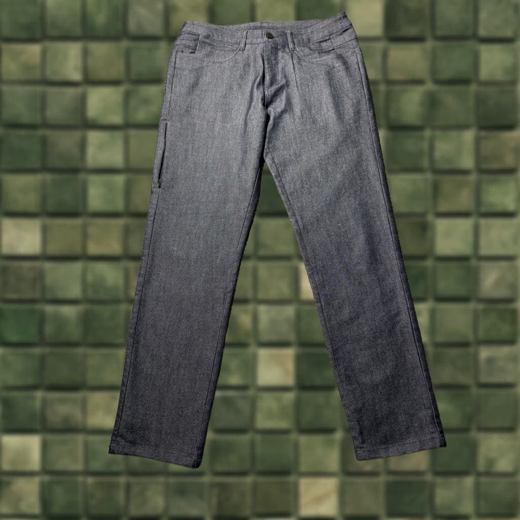 Vintage BYLT Pants Mens 33 Gray Everyday Pant Stretch Chino Premium Basics Slim Front Zip Pockets Size US 33 - 1 Thumbnail