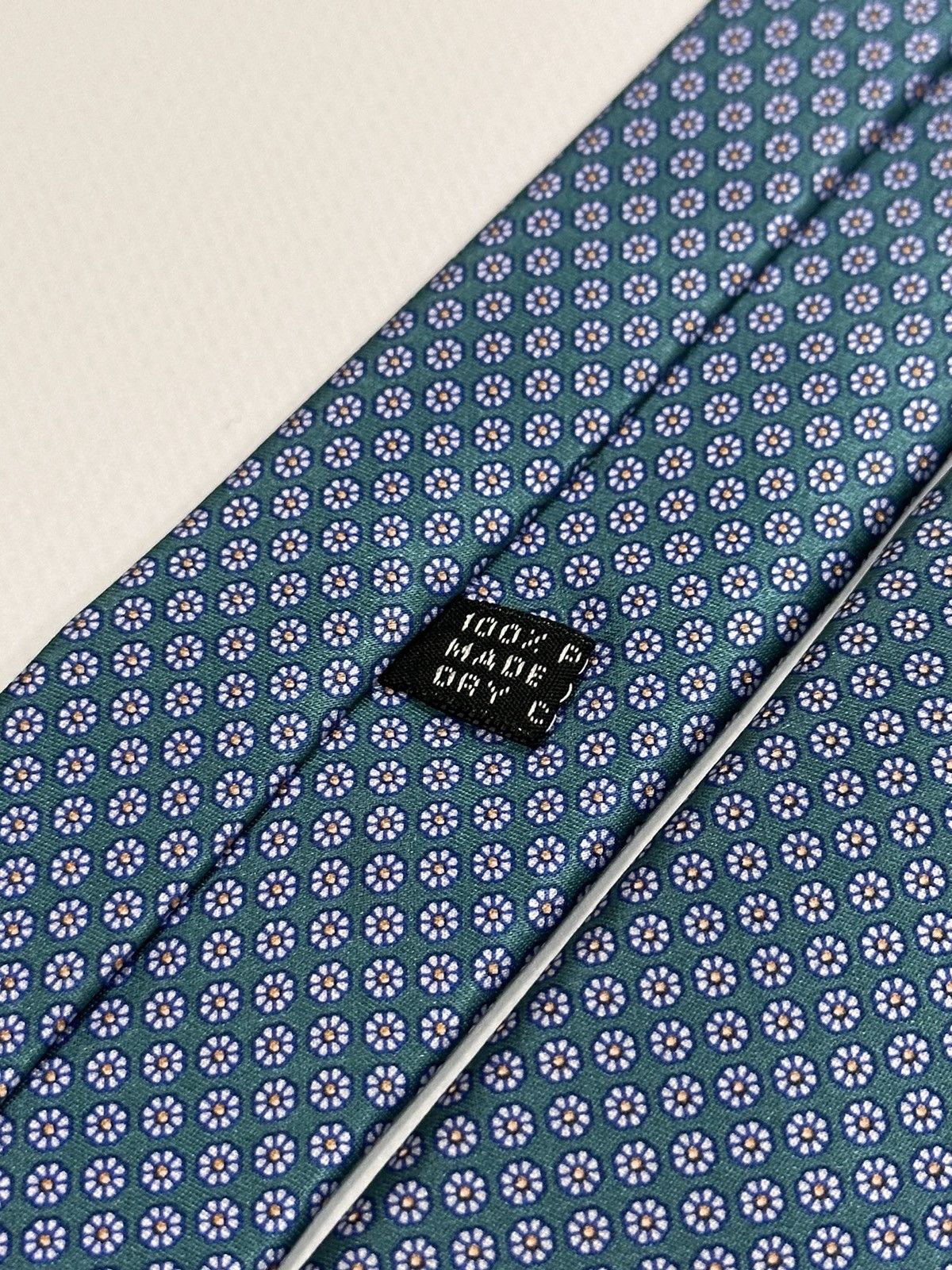 Designer × Stefano Ricci Stefano Ricci Beautiful Flower Blue Contrast Luxury Tie Size ONE SIZE - 4 Thumbnail