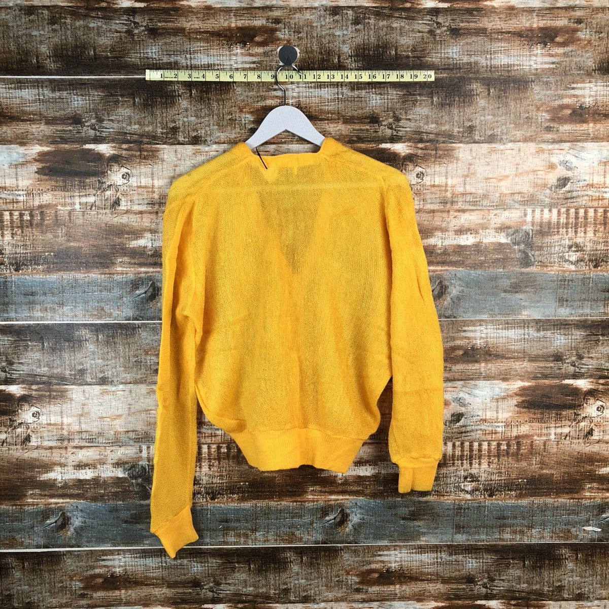 Japanese Brand Ladies Fashion japan vintage Yellow Cardigan Knitwear #A2466 Size M / US 6-8 / IT 42-44 - 12 Thumbnail