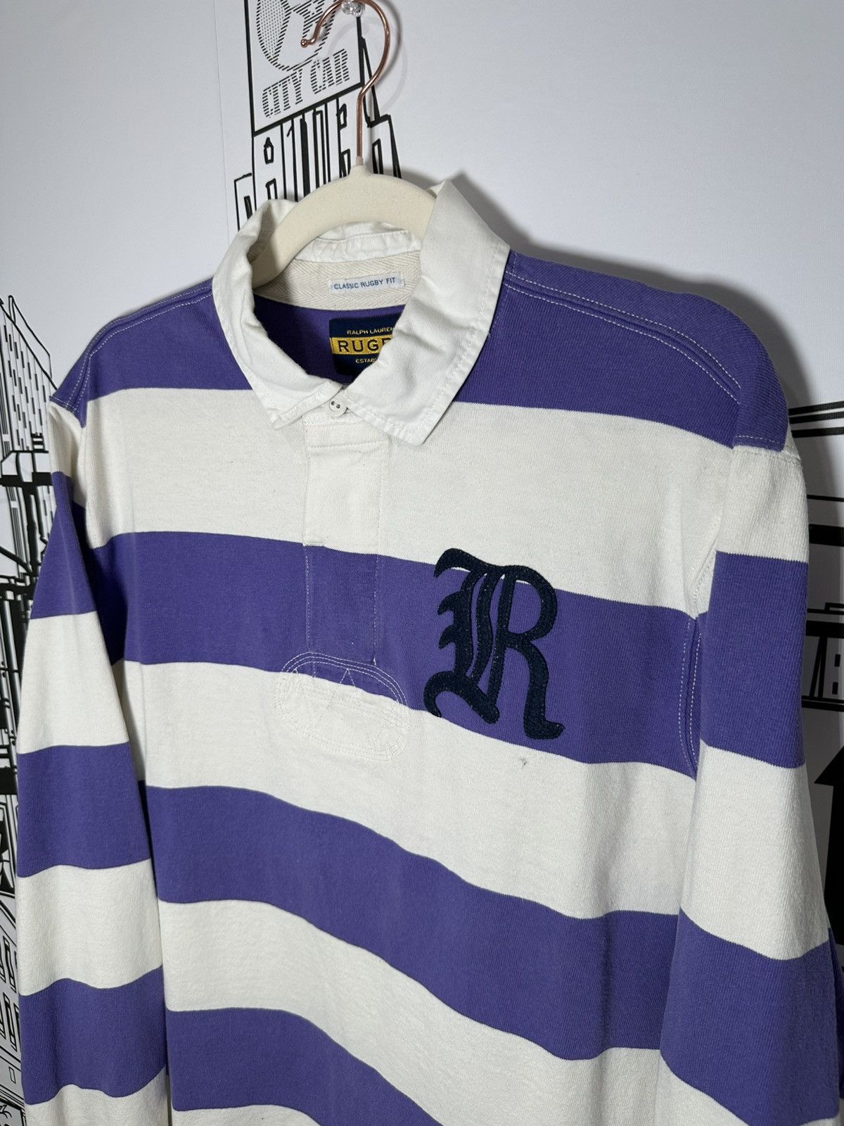 Rugby Ralph Lauren Rugby Ralph Lauren Gothic “R” Rugby Purple Large Size US L / EU 52-54 / 3 - 3 Thumbnail