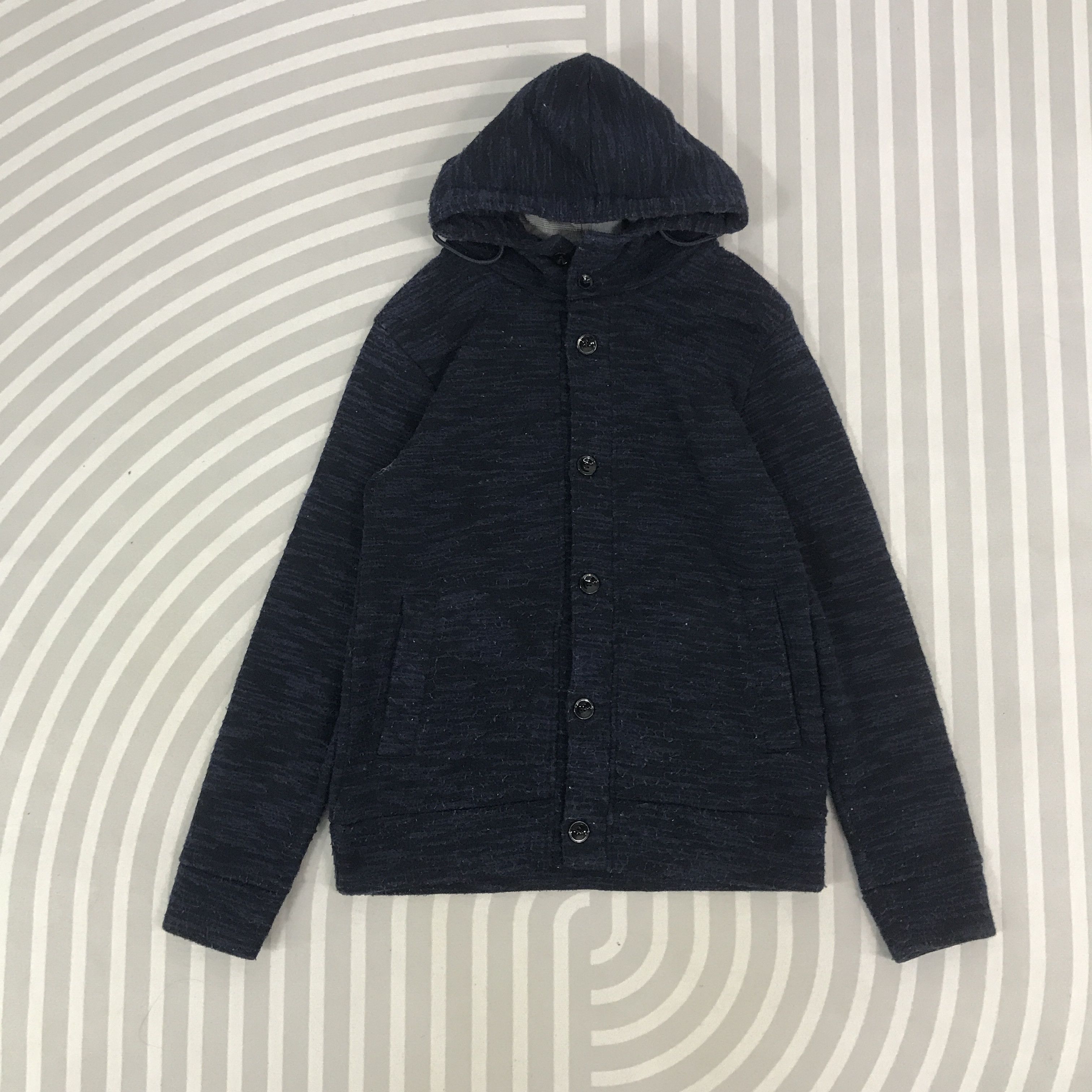 Japanese Brand × Vintage × semanticdesign Vintage Semantic Design Button up hoodie Jacket Size US L / EU 52-54 / 3 - 1 Thumbnail