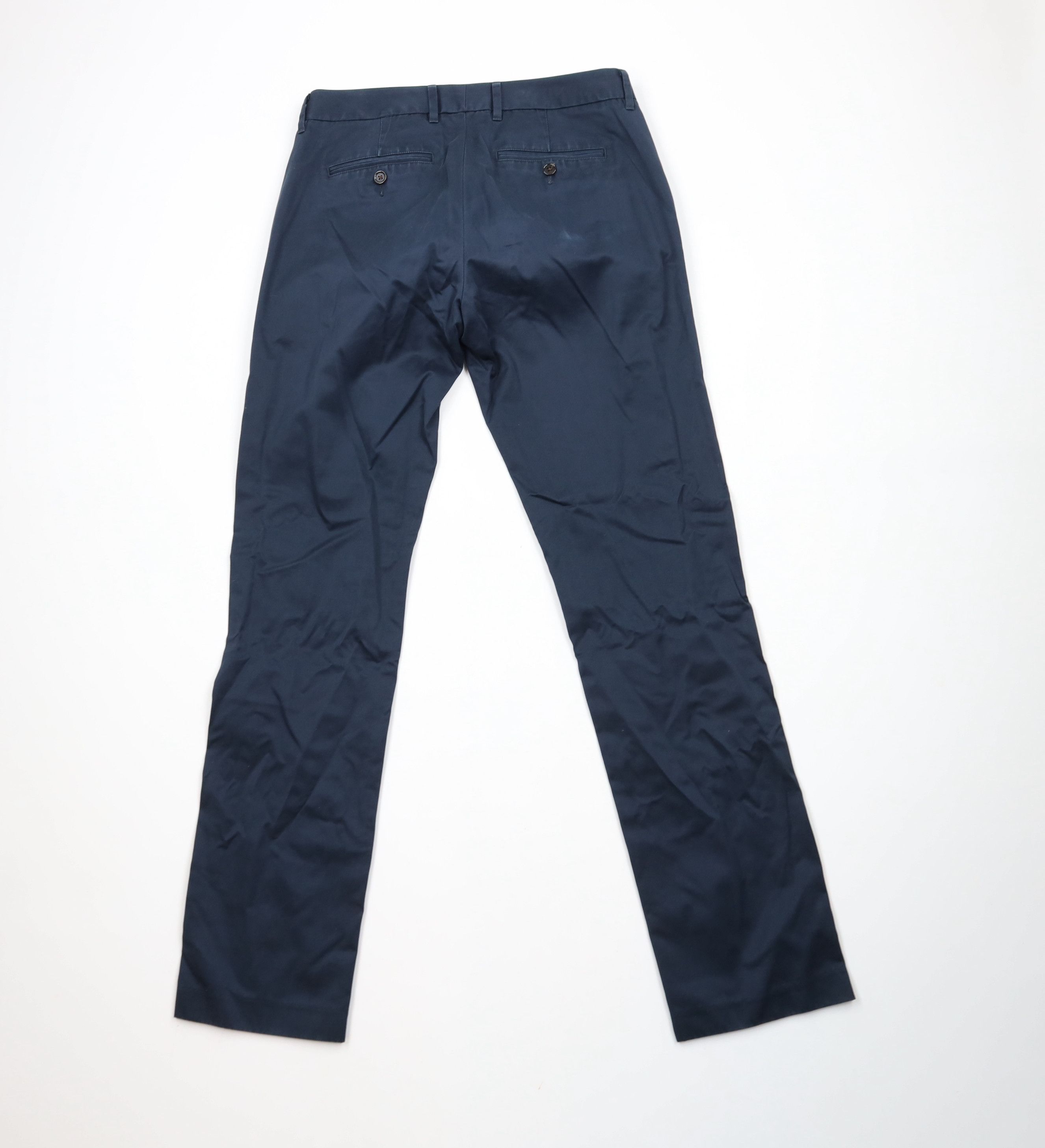 Bonobos × Vintage Bonobos Slim Fit Monday Straight Leg Chino Pants Navy Blue Size US 30 / EU 46 - 9 Thumbnail