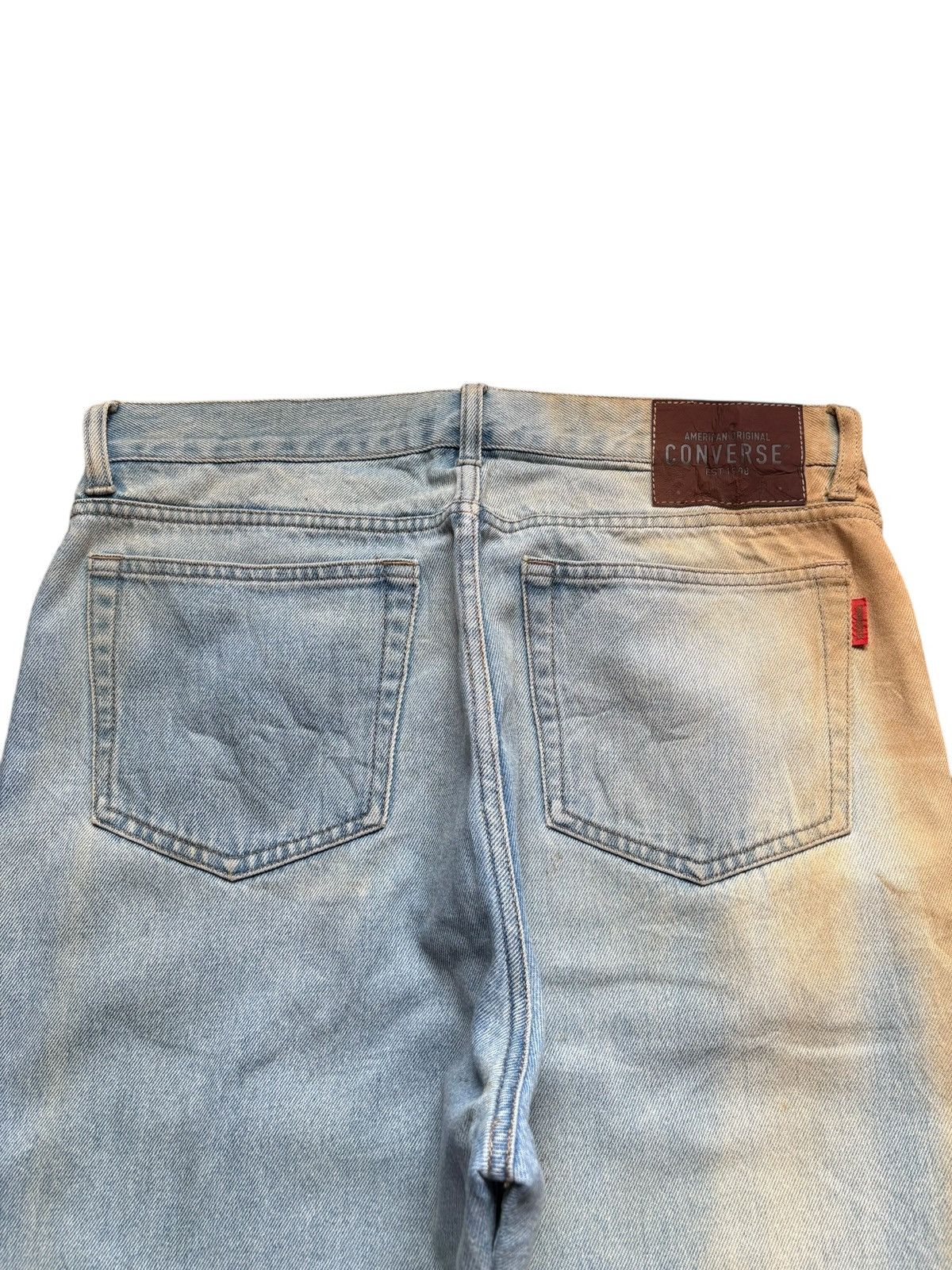 Converse × Japanese Brand Vintage Converse Rusty Mud Wash Loose Baggy Jeans Size US 32 / EU 48 - 8 Thumbnail
