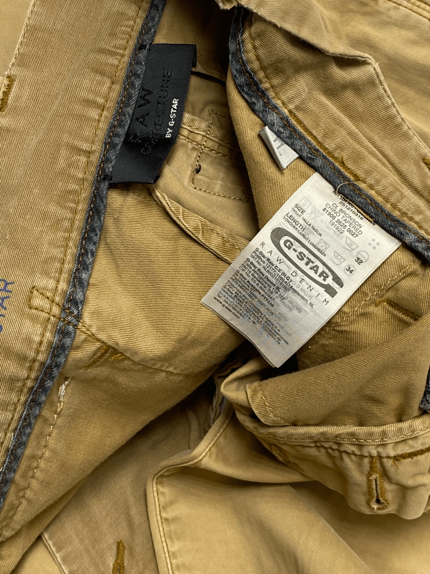 G-Star Vintage G STAR RAW Beige Pants Faded Y2k Size US 34 / EU 50 - 7 Thumbnail