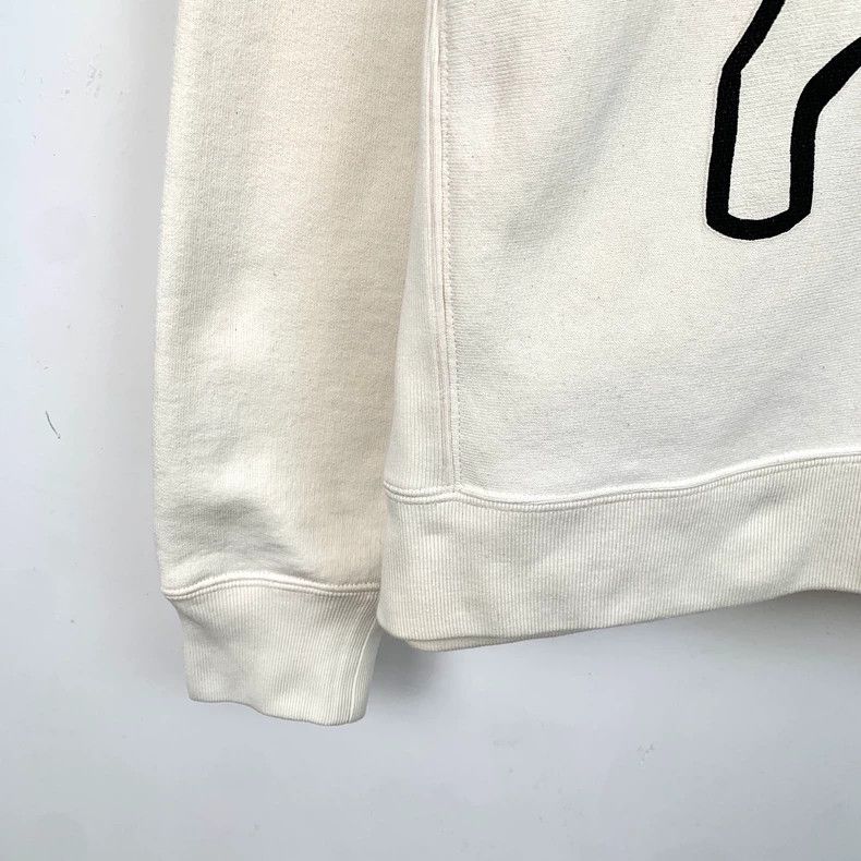Gucci Gucci Beige letter lamb print cotton hooded drawstring swea Size US XS / EU 42 / 0 - 5 Thumbnail