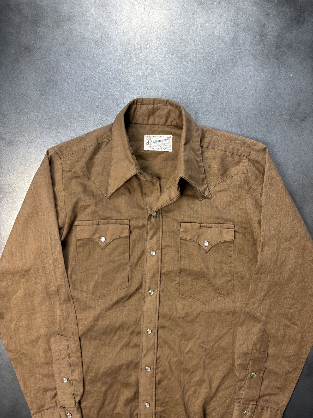 Cowboy Equipment × Rockmount Ranch Wear × Vintage 1960s Western Shirt Vintage Rockmount Ranchwear Snap Button Size US S / EU 44-46 / 1 - 3 Thumbnail