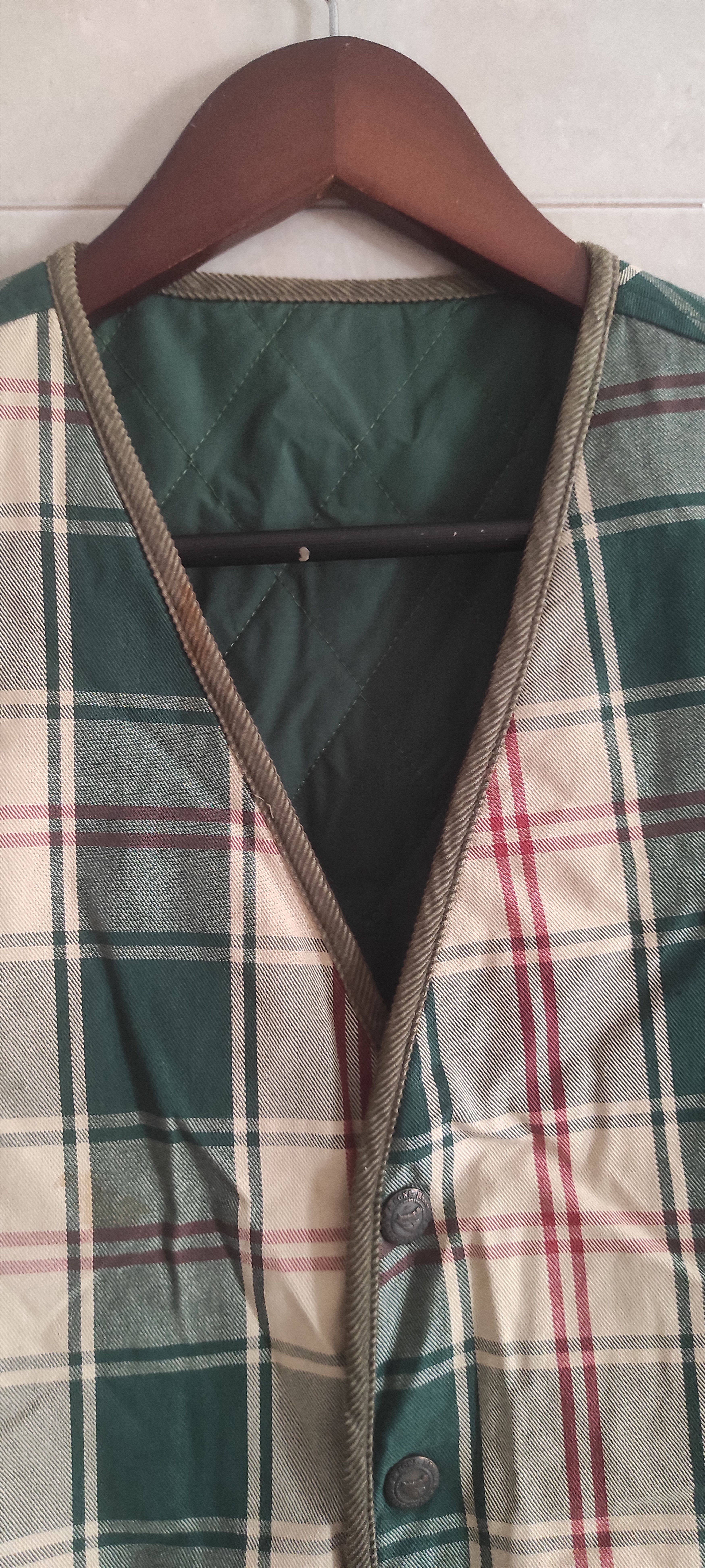 Vintage Herman & Sons Reversible Quilted Lining Plaid Mens Vest L Size US L / EU 52-54 / 3 - 6 Thumbnail
