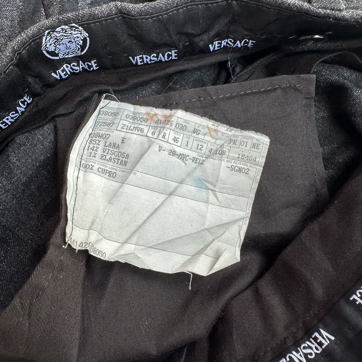 Versace × Vintage Versace Wool Vintage Pants Size US 28 / EU 44 - 6 Thumbnail