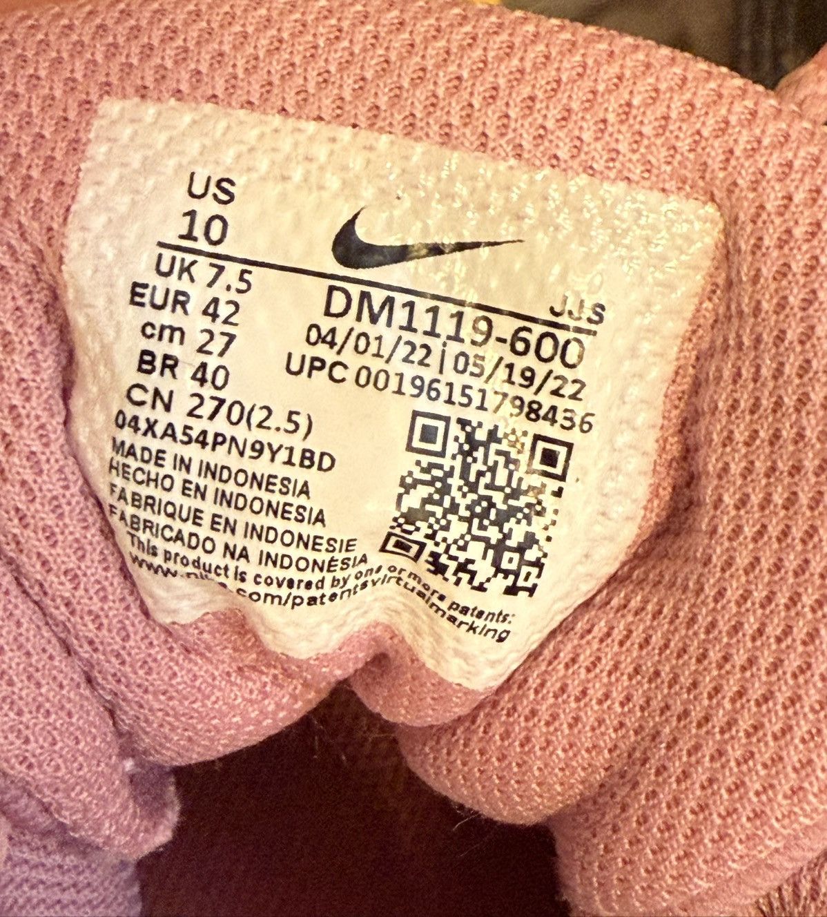 Nike Nike Trainers Pink Size US 10 / IT 40 - 8 Thumbnail