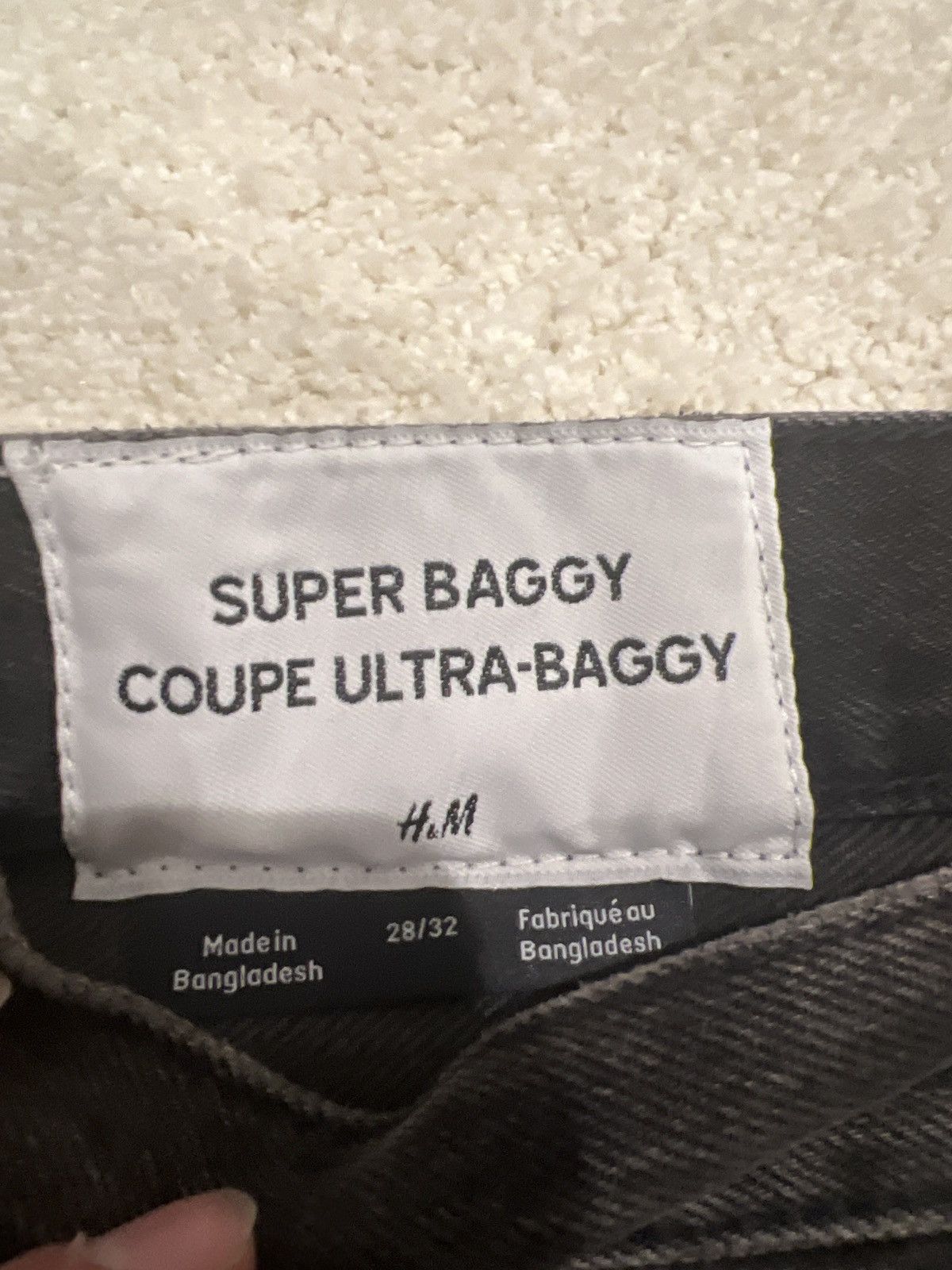 H&M H&M Super baggy black jeans Size US 28 / EU 44 - 4 Thumbnail