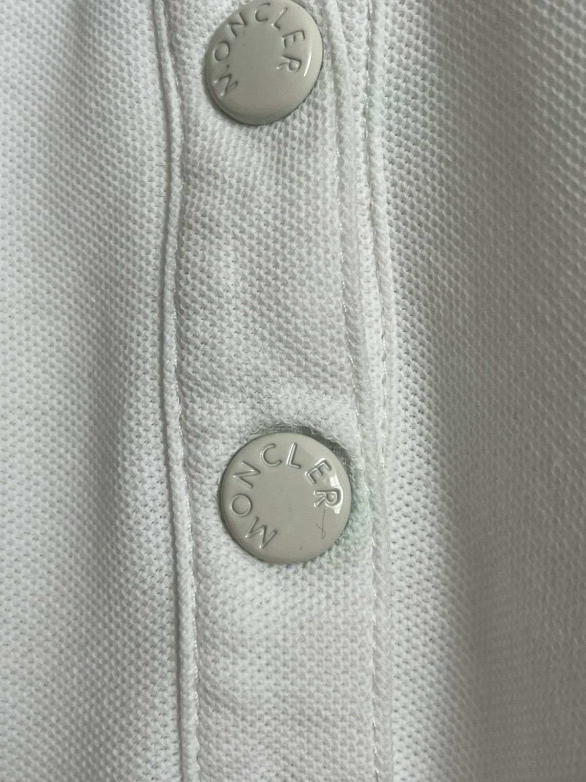 Moncler Moncler Maglia Polo Manica Corta Shirt White Size XS / US 0-2 / IT 36-38 - 5 Thumbnail