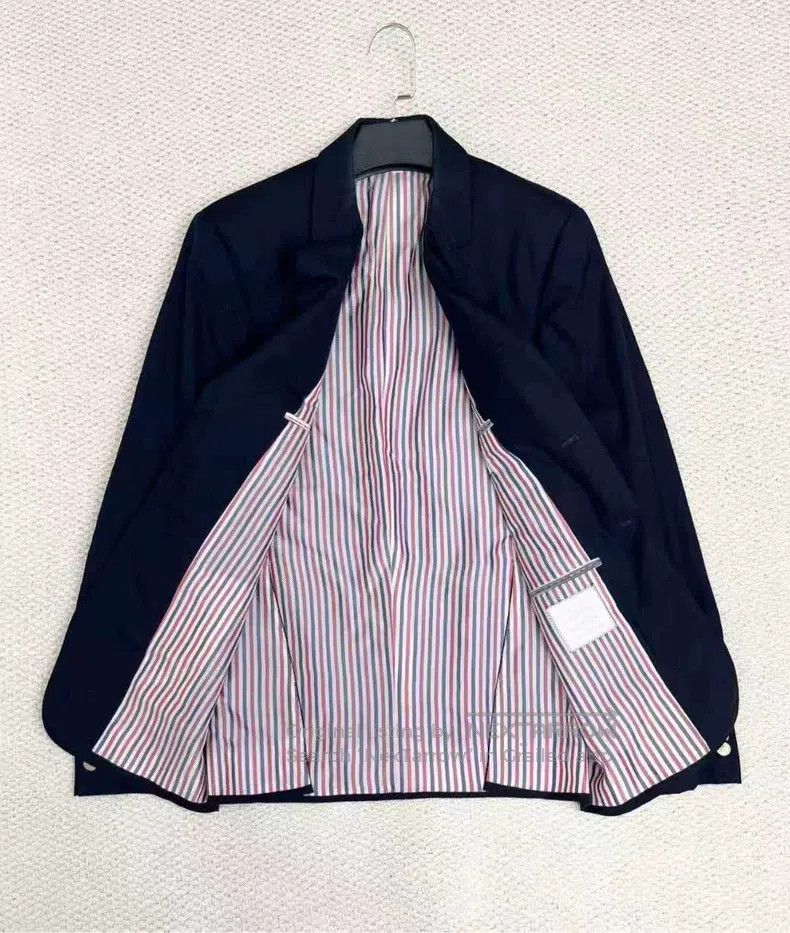 Thom Browne Thom Browne size 1 Blue Navy anchor gold buttoned suit jack Size 40S - 7 Thumbnail