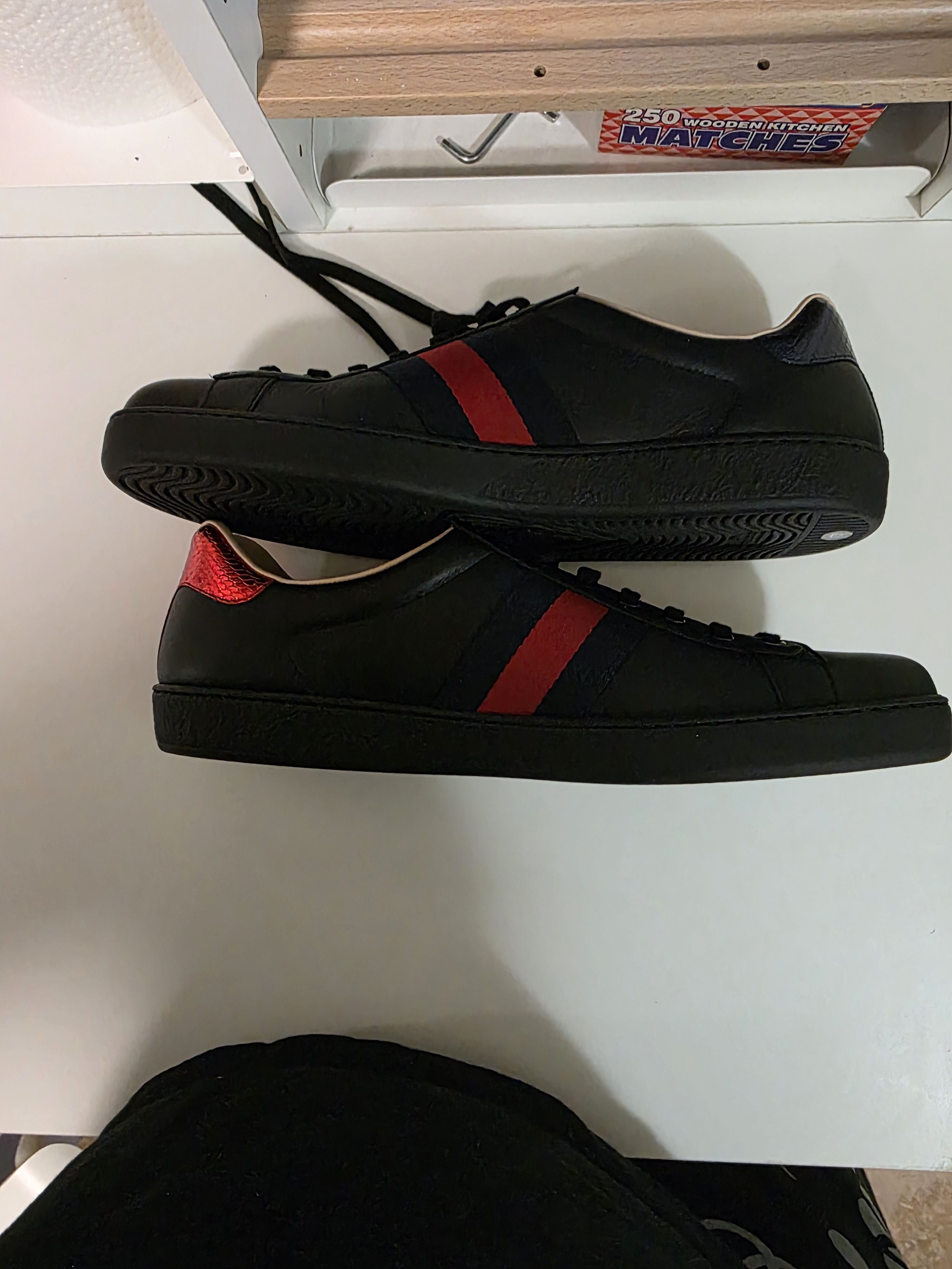 Gucci Ace Embroidered 'Black Bee' Size US 14 / EU 47 - 5 Thumbnail