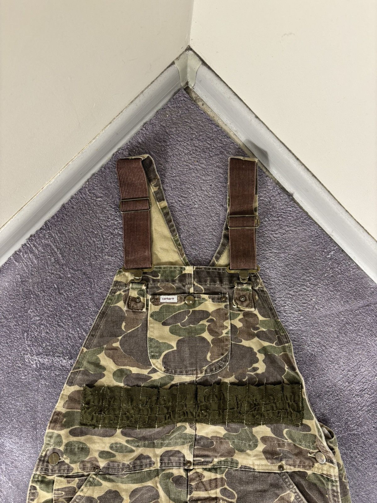 Carhartt Vintage Carhartt BU103 Overalls Bib Duck Camo Hunting Size US 34 / EU 50 - 8 Thumbnail