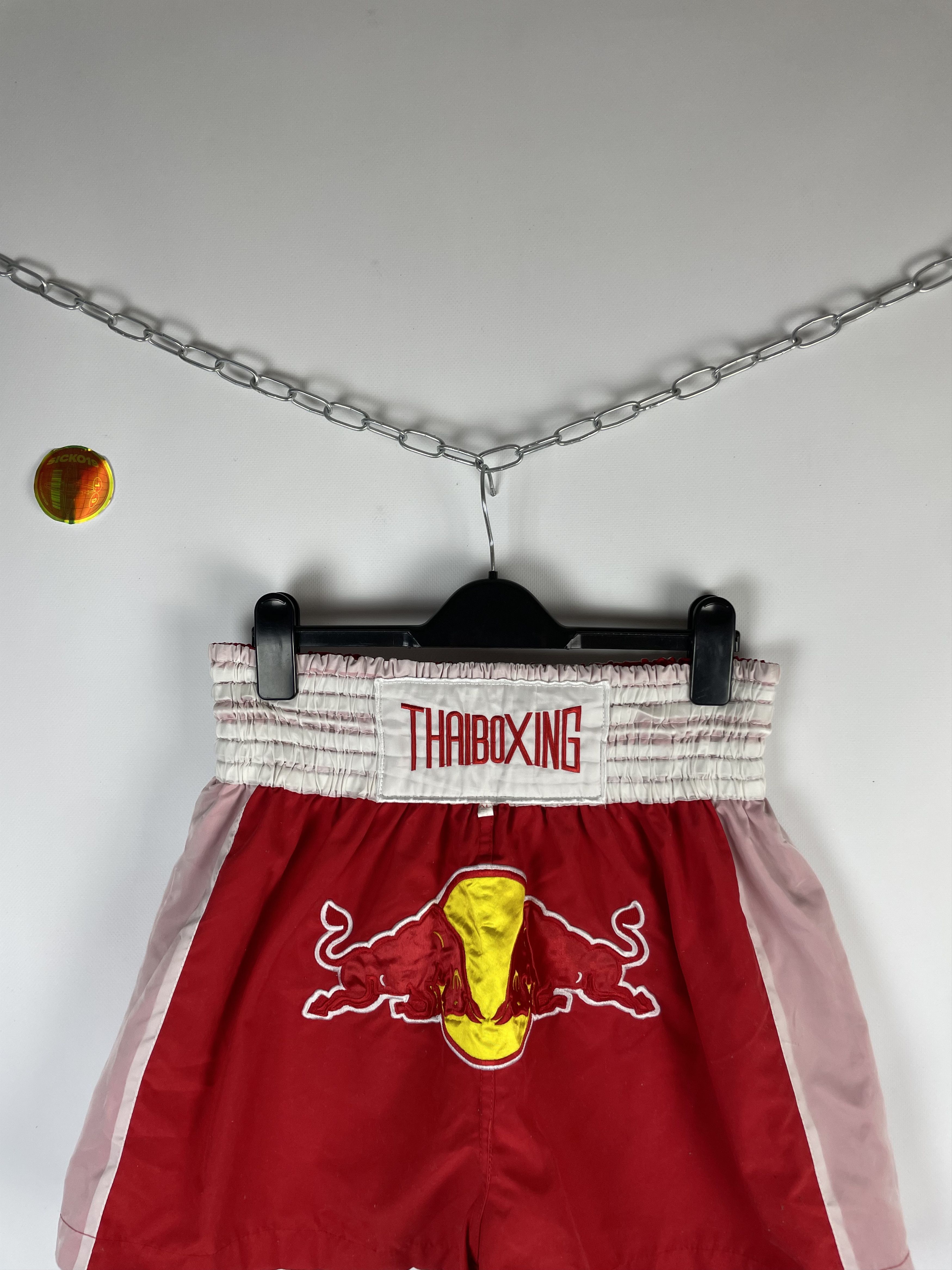 Red Bull × Vintage Red Bull Vintage Thaiboxing Shorts Size US 36 / EU 52 - 3 Thumbnail