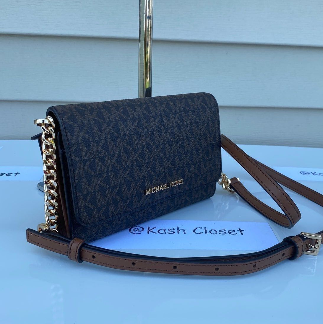 Michael Kors Crossbody Phone Clutch Bag Jet Set Travel Medi