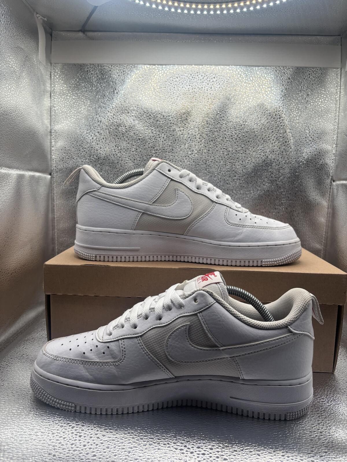 Nike Nike Air Force 1 low SE white red mini Swoosh Size US 9 / EU 42 - 5 Thumbnail