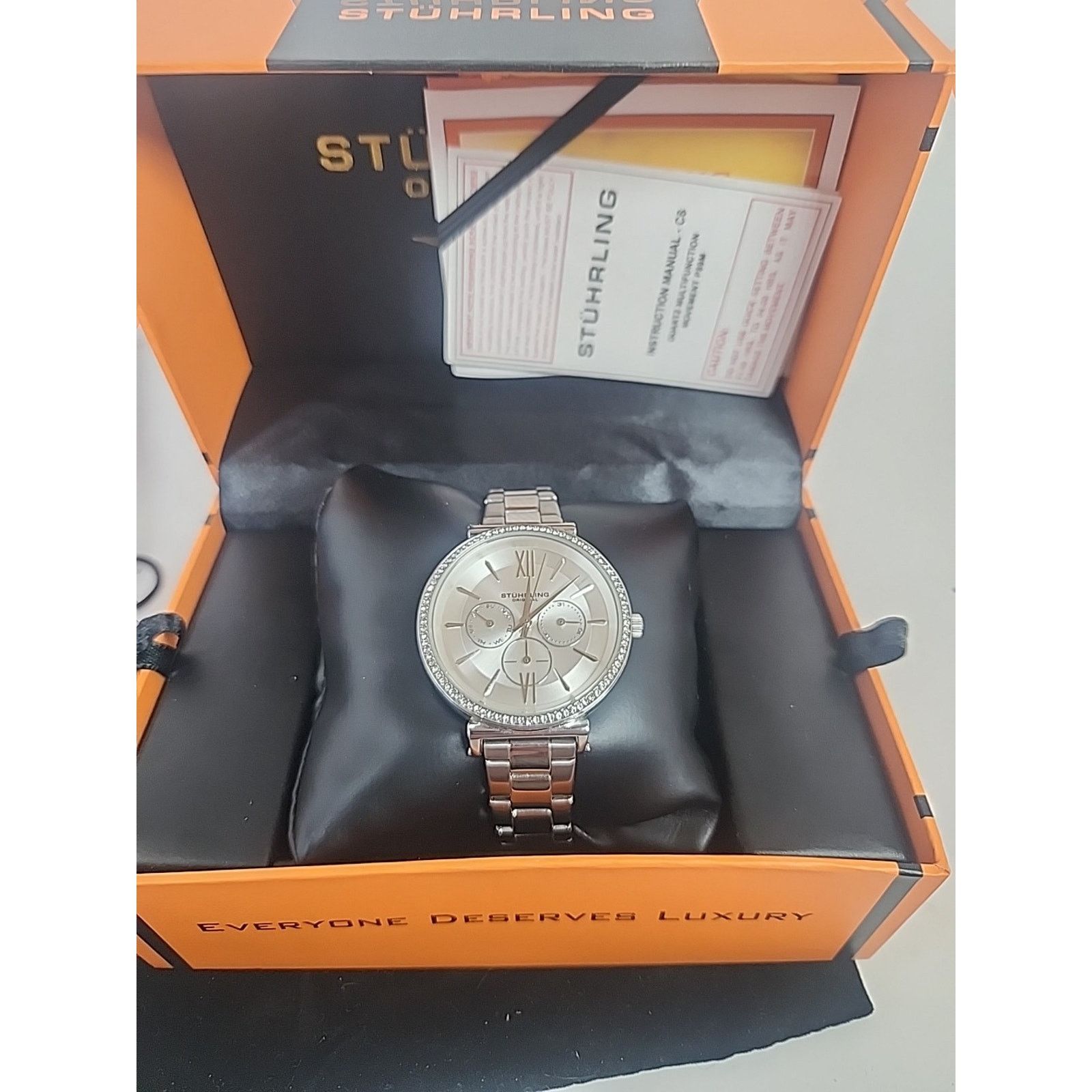 Other Stuhrling Original Women's Stainless Crystals Watch 143723 Size ONE SIZE - 1 Thumbnail