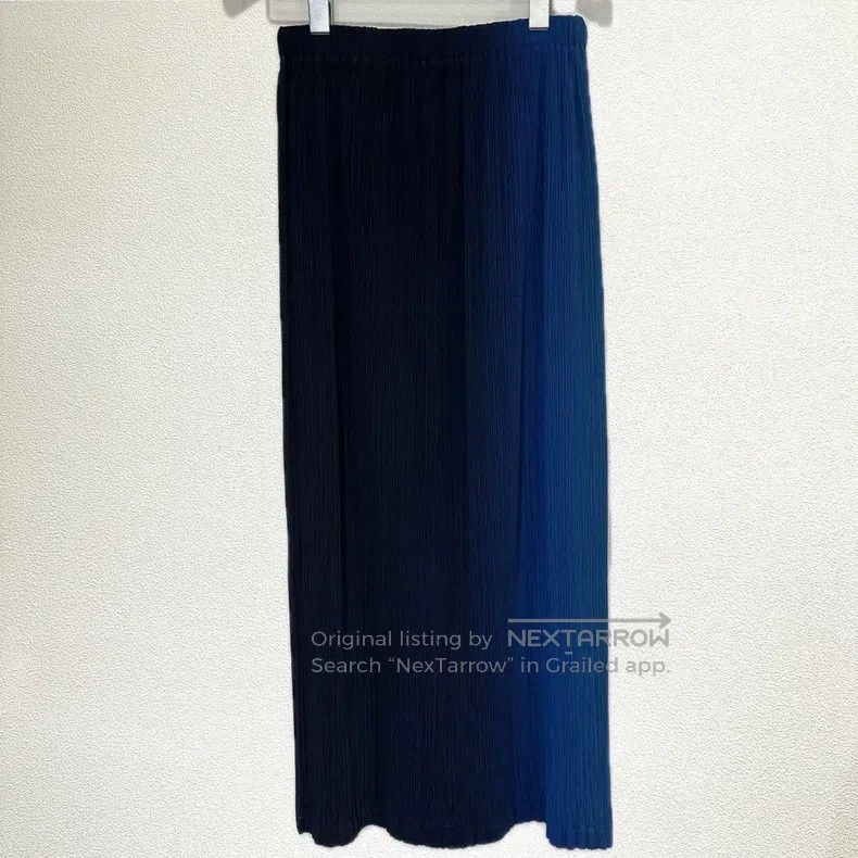 Issey Miyake Issey Miyake size:1 Blue Midi Skirt Size 22" - 1 Thumbnail