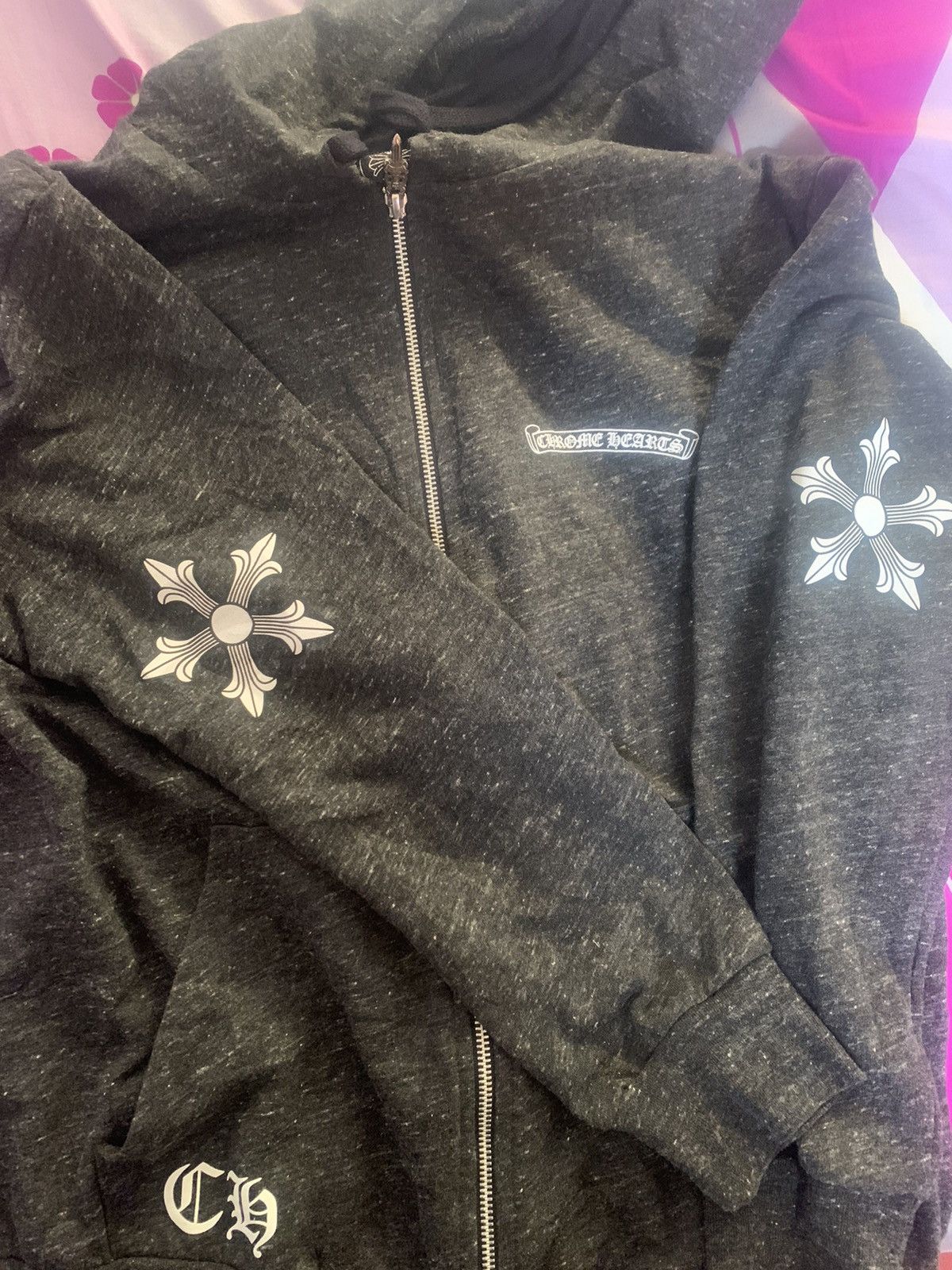 Chrome Hearts Chrome Hearts Zip Hood Heather Grey Size US XL / EU 56 / 4 - 2 Thumbnail