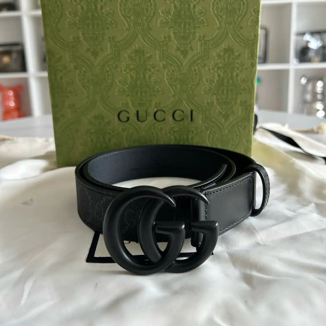 Gucci × Vintage Gucci Anchor Buckle Leather Sea Belt Size  display picture 1