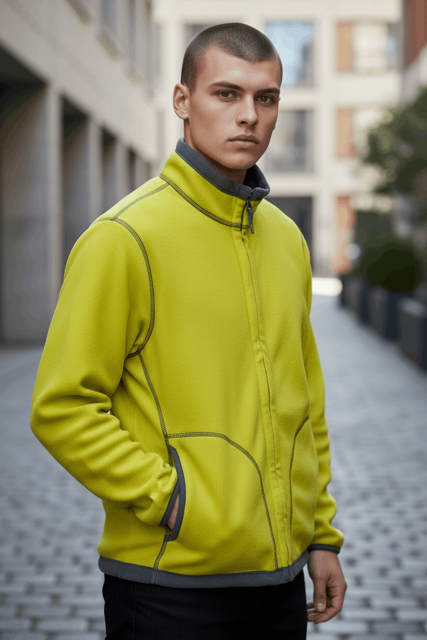Uniqlo UNIQLO Reversible Grey Yellow Sherpa Fleece Jacket Size US S / EU 44-46 / 1 - 4 Thumbnail