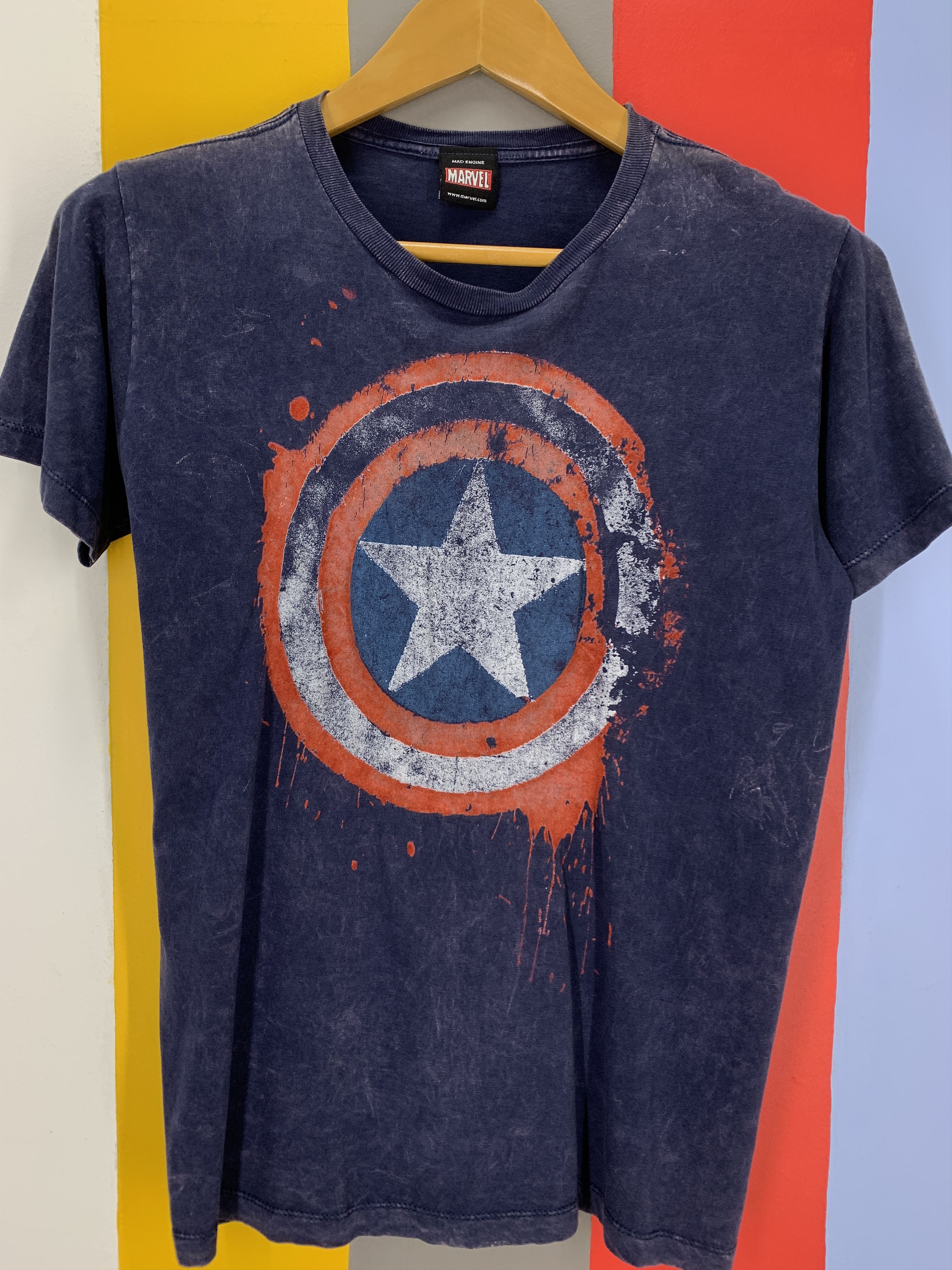 Marvel Comics MARVEL CAPTAIN AMERICA Crew Neck T Shirt #2222/22 Size US S / EU 44-46 / 1 - 2 Thumbnail