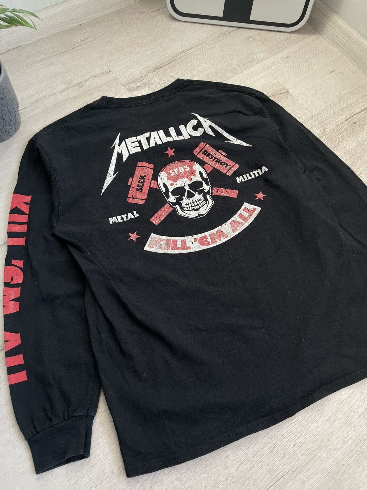 Band Tees × Metallica Vintage Metallica Kill’em All Longsleeve Hard Metal Rock Y2k Size US M / EU 48-50 / 2 - 8 Thumbnail