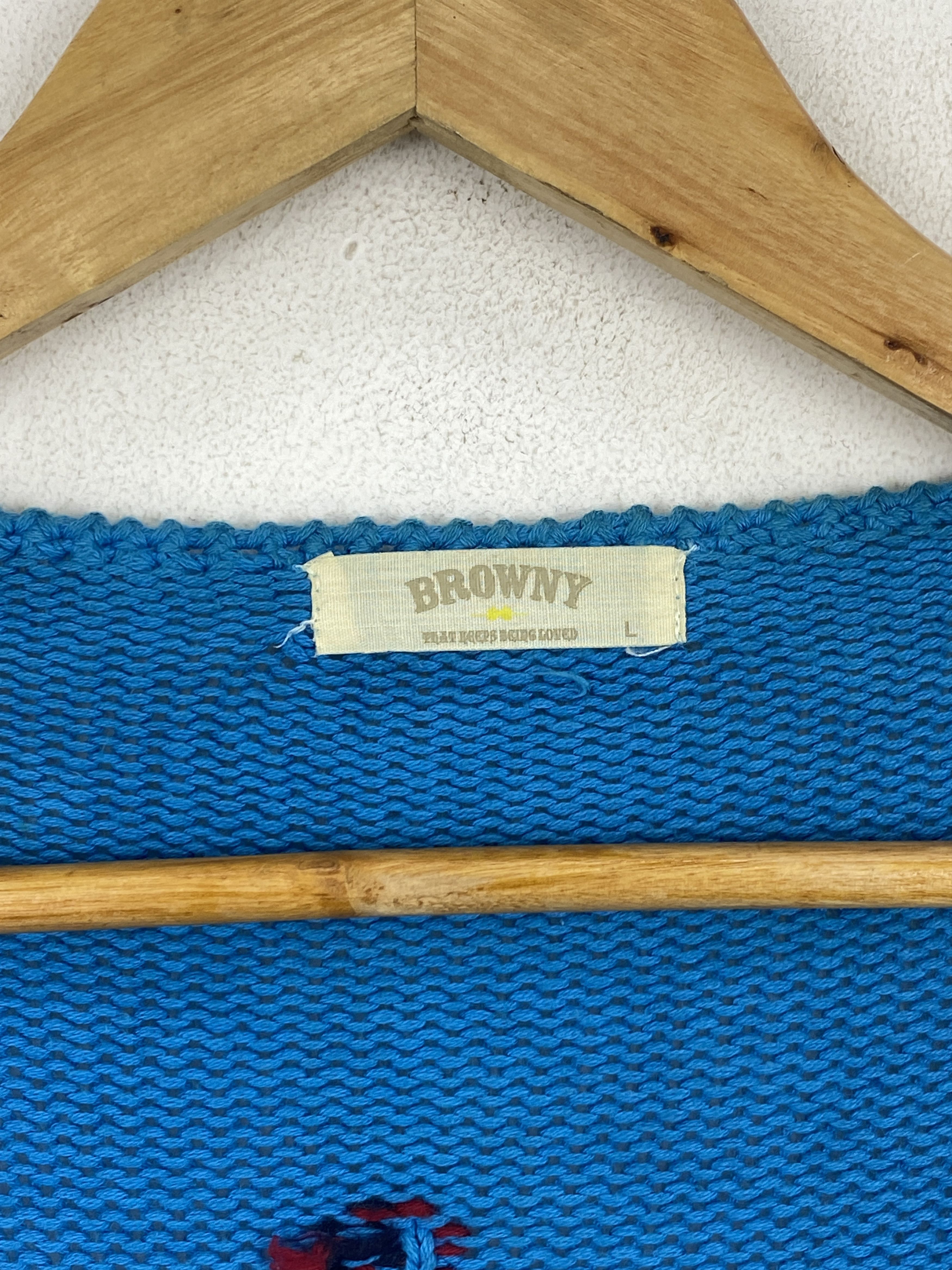 Japanese Brand Vintage Browny Native Navajo Knitwear Cardigan J1882 Size US L / EU 52-54 / 3 - 5 Thumbnail