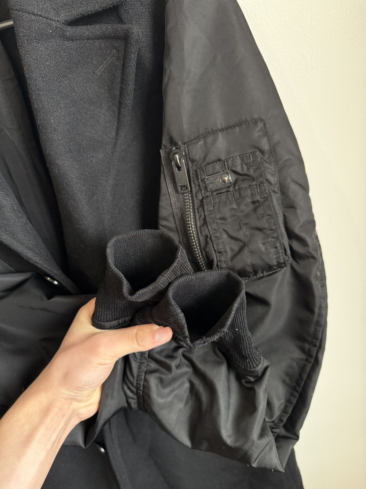 Diesel Diesel Hybrid Wool Coat / Bomber Sleeve Jacket Size US M / EU 48-50 / 2 - 8 Thumbnail