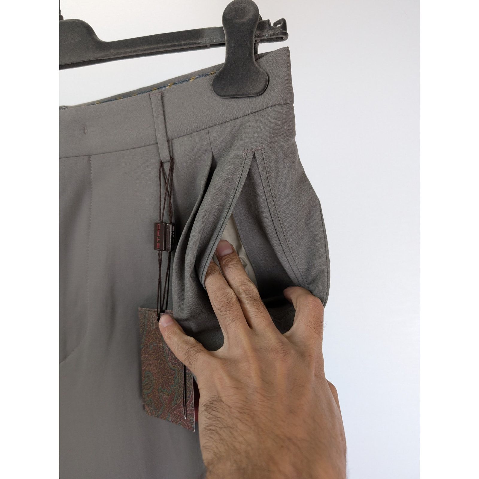 Etro o1rshd1 CC20 Dress Pantaloni Dress Pants in Multicolor Size US 34 / EU 50 - 4 Thumbnail