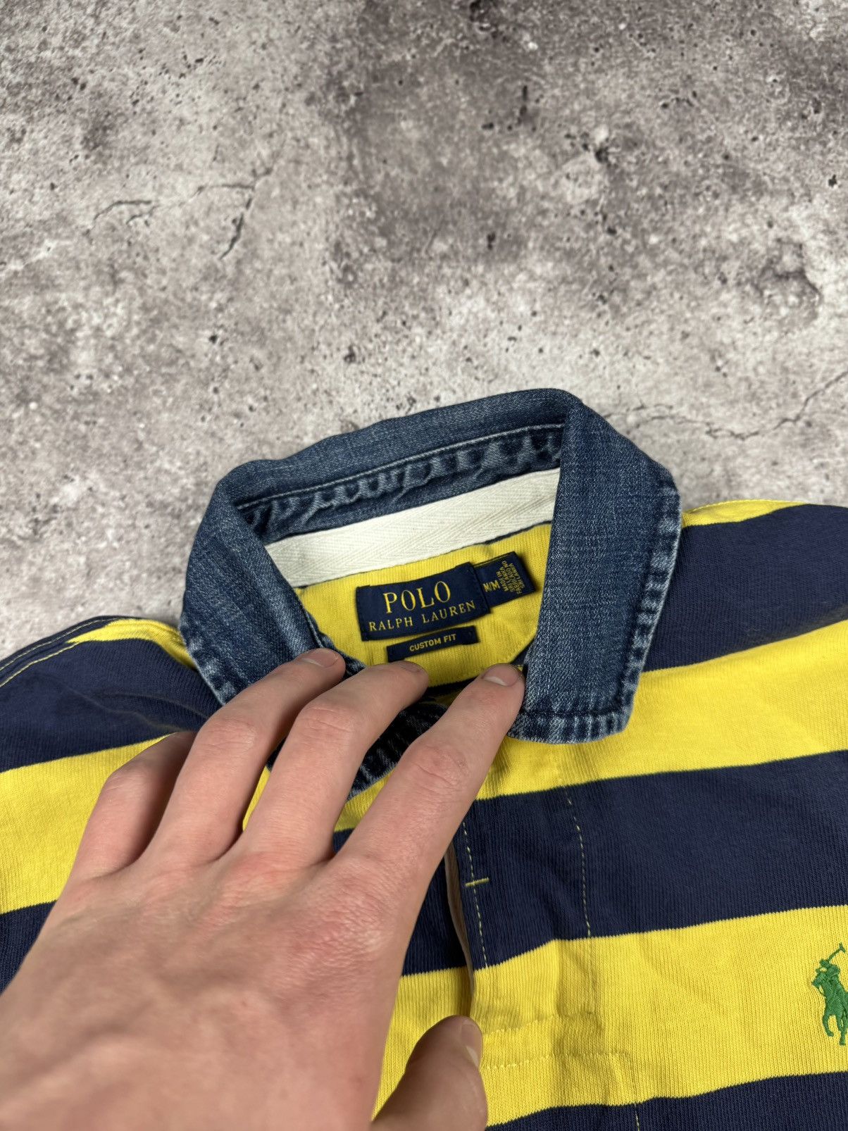 Other Polo Ralph Lauren Denim Collar Vintage Rugby Polo Shirt Size US M / EU 48-50 / 2 - 4 Thumbnail