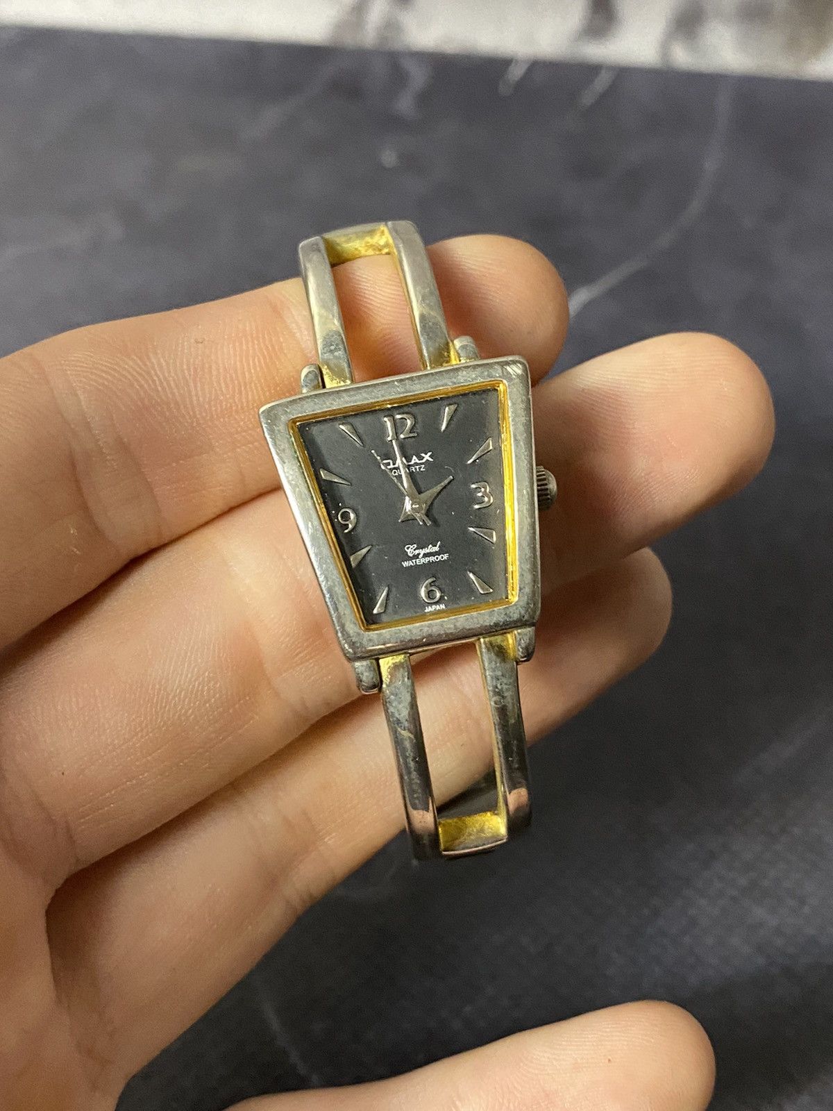 Japanese Brand Vintage OMAX Crystal Japan Watch Bangle Bracelet Size ONE SIZE - 7 Thumbnail