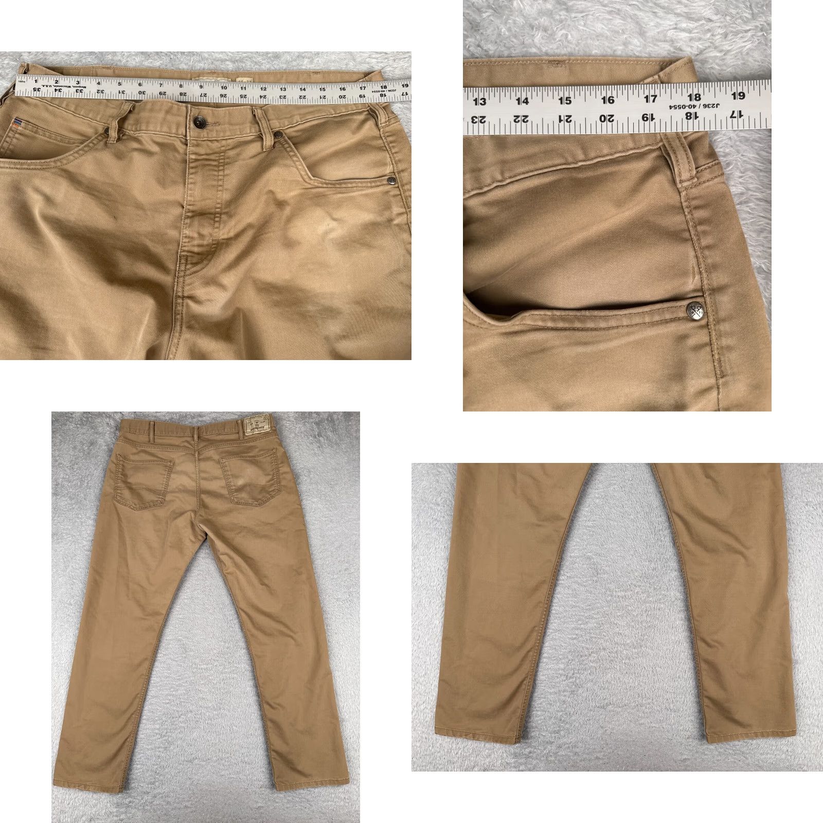 Patagonia Patagonia Jeans Mens 38 Beige Denim Performance Twill Jeans Regular Cotton Blend Size US 38 / EU 54 - 9 Thumbnail