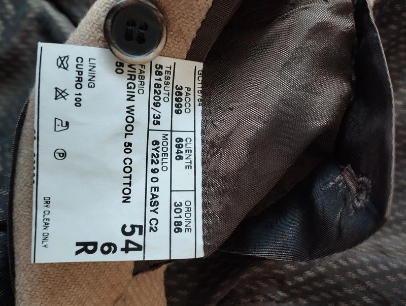 Corneliani Corneliani Tailored jacket suit virgin Wool cotton 54 Size 54R - 9 Thumbnail