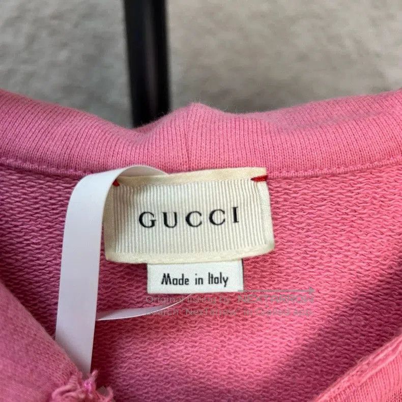 Gucci Gucci Pink Hooded Sweatshirt - dmc. Size US L / EU 52-54 / 3 - 3 Thumbnail
