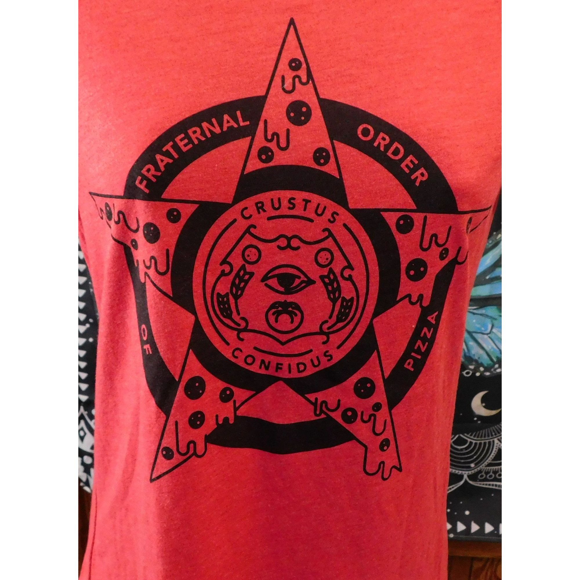 Other Fraternal Order Of Pizza Red Novelty Tee Size M / US 6-8 / IT 42-44 - 1 Thumbnail