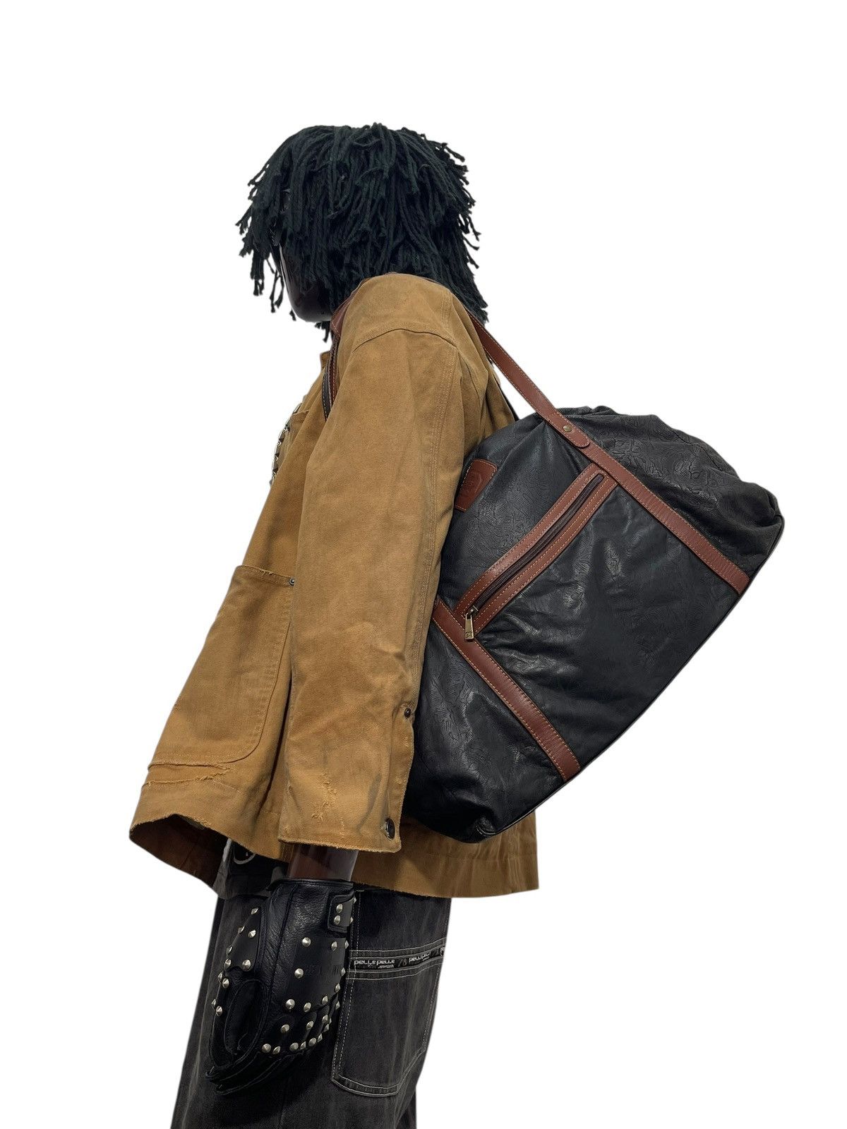 Genuine Leather Full Leather Kastoria Barcelona Duffle Travel Bag 6🟩 Size ONE SIZE - 2 Thumbnail
