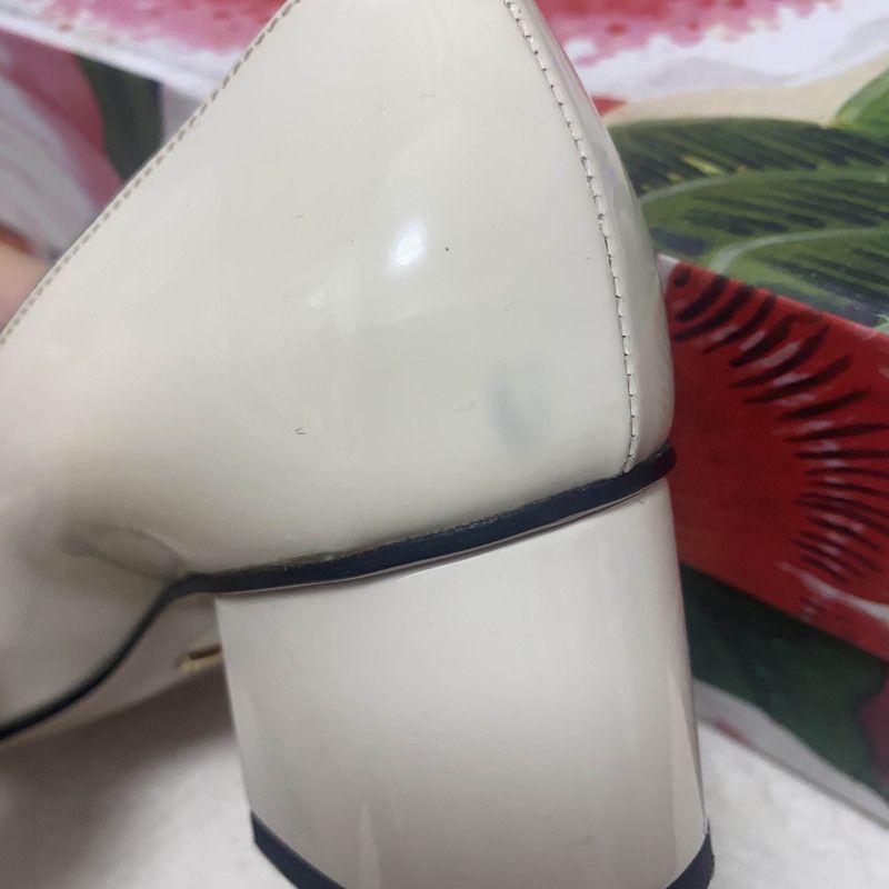 Gucci Gucci White Fringe Heel Shoes - Size US 6.5 / EU 39-40 - 9 Thumbnail