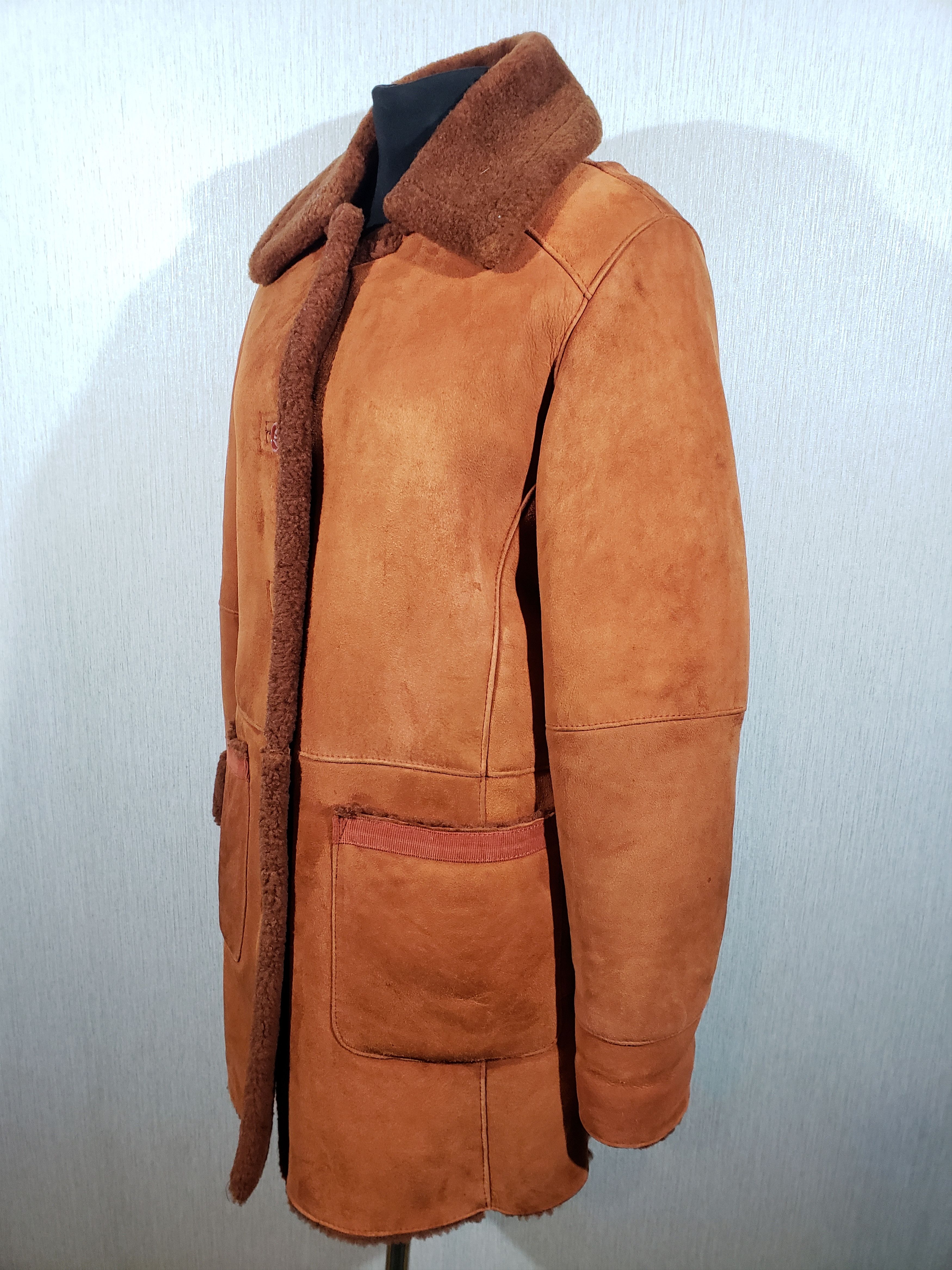 Other Wonderful women's warm sheepskin coat. Size L / US 10 / IT 46 - 2 Thumbnail