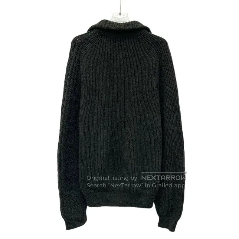 Hermes Hermes Forest Green Cashmere Lapel Single Breasted Knitted Size US XL / EU 56 / 4 - 2 Thumbnail