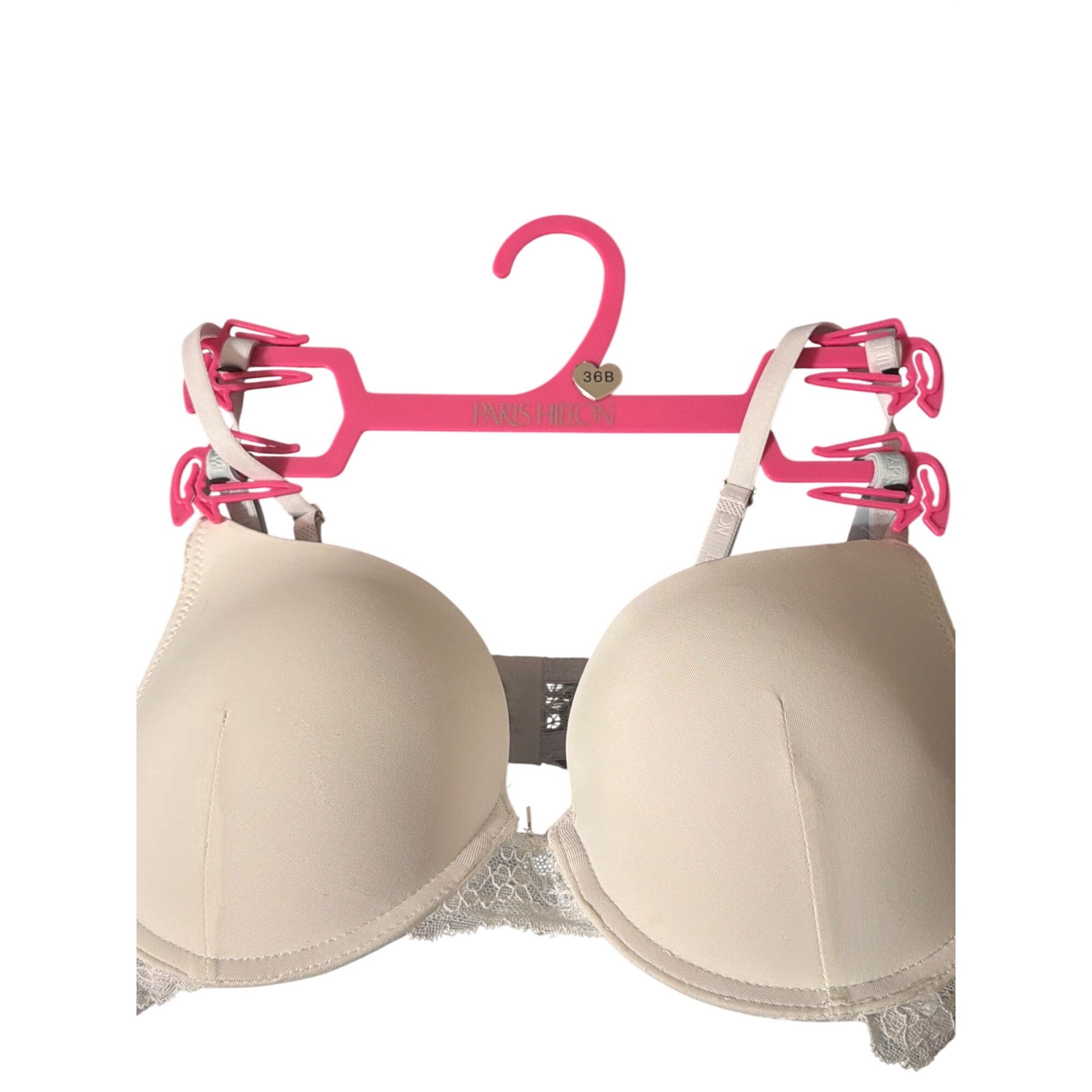 Other Paris Hilton Push Up Bras Set Of 2 White Iridescent Skywriti Size ONE SIZE - 3 Thumbnail