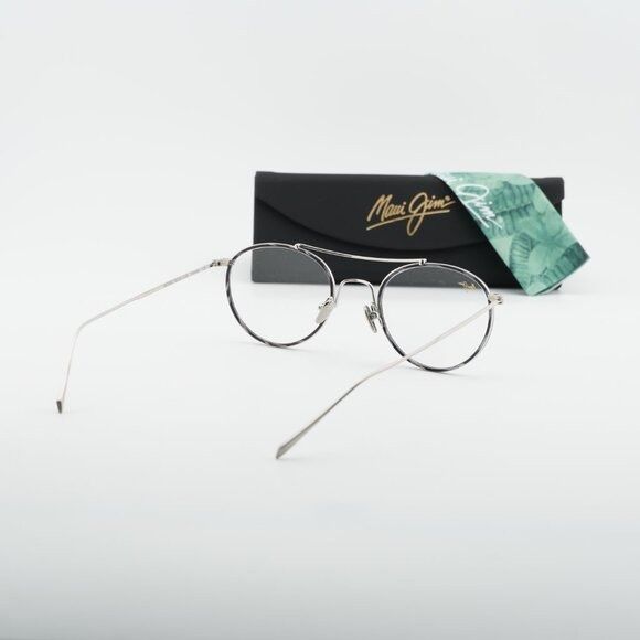 Maui Jim Maui Jim MJO 2419 17A Eyeglasses Silver 48mm Round Frame Size ONE SIZE - 9 Thumbnail