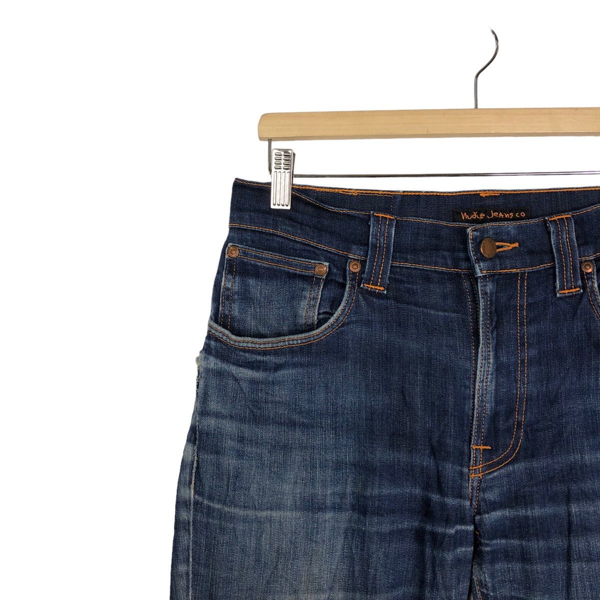 Japanese Brand 🔥Rare Skinny Cut Distressed Denim Jeans Nudie Japan Punk Size US 28 / EU 44 - 6 Thumbnail