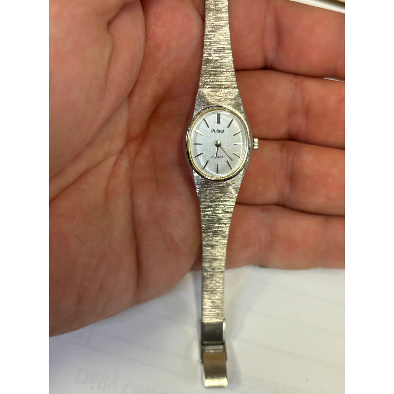 Pulsar Vintage Pulsar Y480-5600 Silver Tone Womens Watch! Size ONE SIZE - 1 Thumbnail